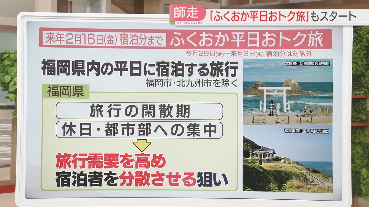 福岡で平日の旅をおトクに