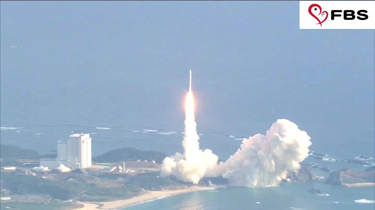 【ノーカット】空から見たH3ロケット2号機打ち上げ　失敗から1年　再挑戦で成功