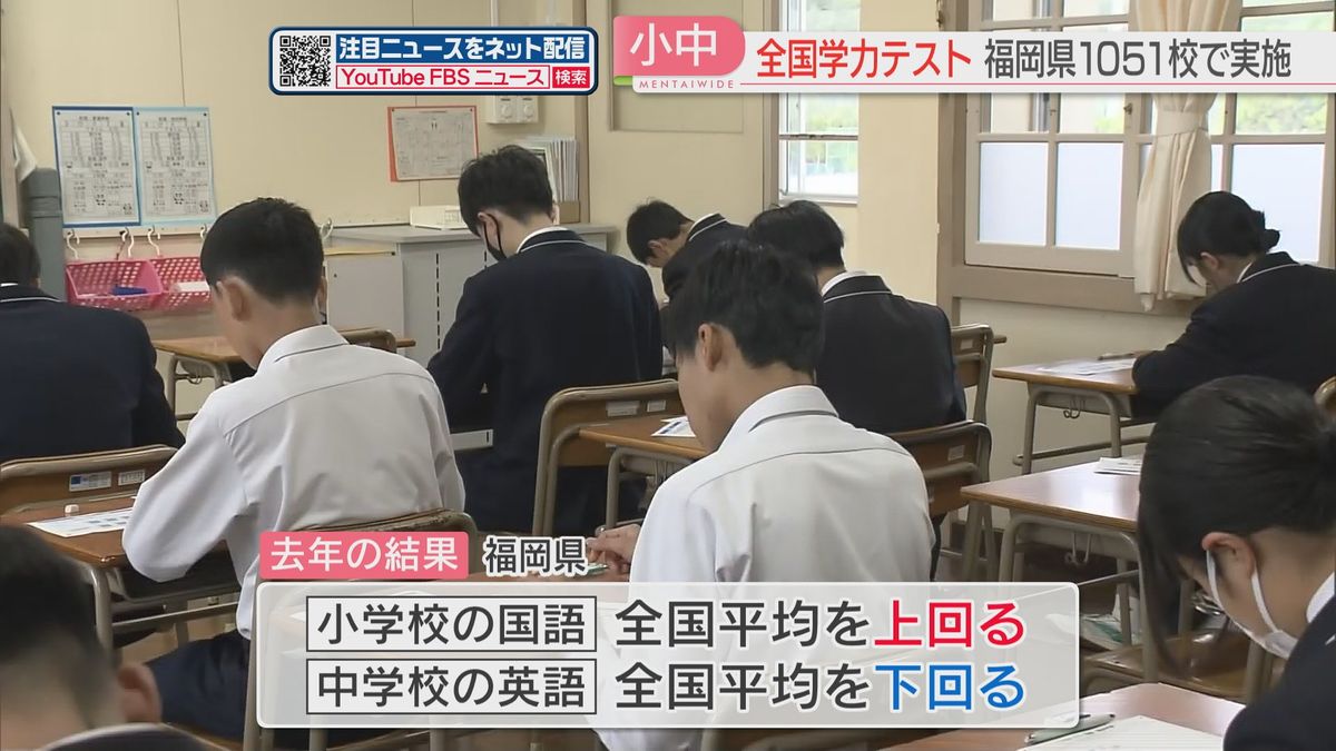 福岡でも1051校で全国学力テスト　国語と算数・数学　結果は7月下旬に公表へ　