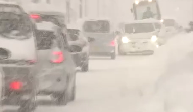 17日午後6時からの24時間予想降雪量…東北地方は多い所で70センチ