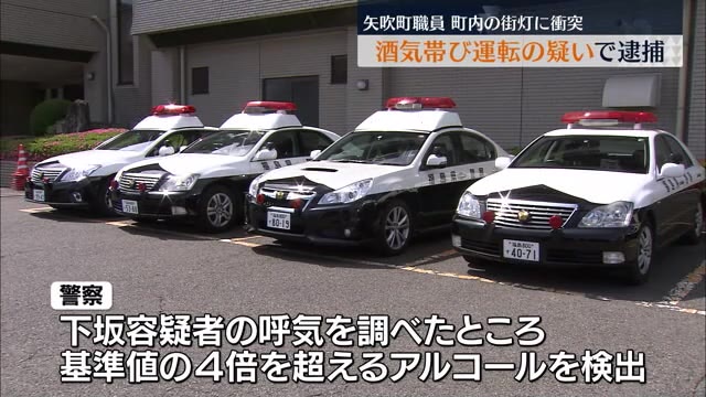 【基準値の4倍のアルコールを検出】酒気帯び運転の疑いで矢吹町の職員を逮捕・福島県