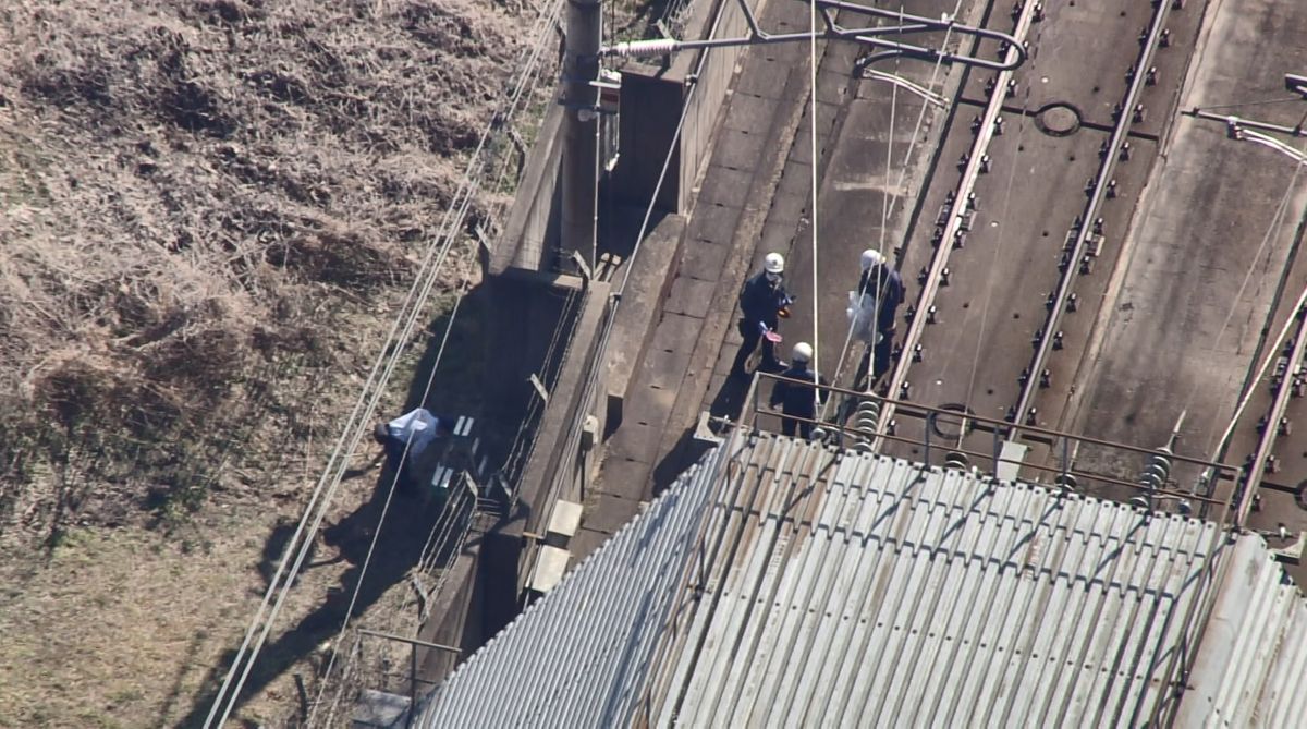 【空撮】人身事故の現場　二本松市・福島