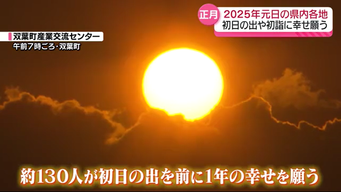 「みんな元気で良い一年に」初日の出や初詣…縁起物の飯べらも　元日の福島県内