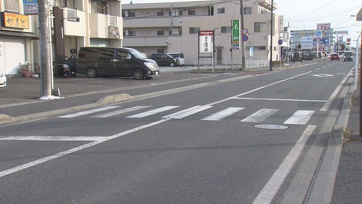 郡山市の横断歩道で車にはねられた女性が重傷　過失運転致傷の疑いで70歳の男を逮捕