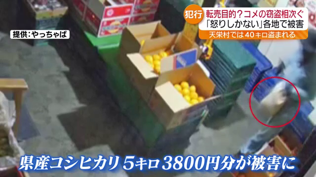 【映像】コメ窃盗の瞬間…店主は「怒りしかない」　福島