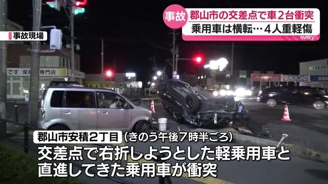 重大事故事典　東日本 郡山市安積2丁目の事故 重軽傷者は4人に 福島（2026年6月12日掲載