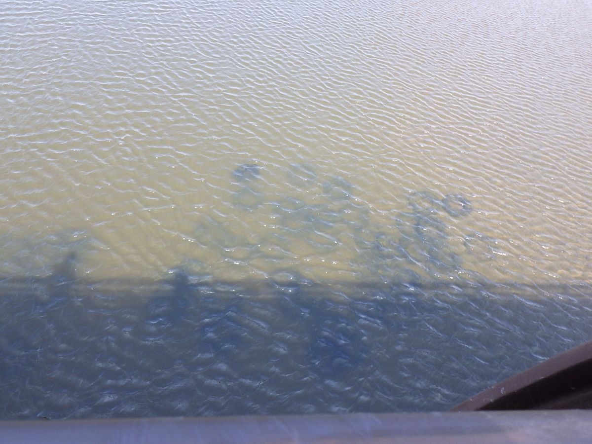 【卑劣】川底に見える複数の黒い塊…それは約30本の車のタイヤ　不法投棄とみて調査…現場を管理する県が回収含め対応を検討中【新地町・福島県】