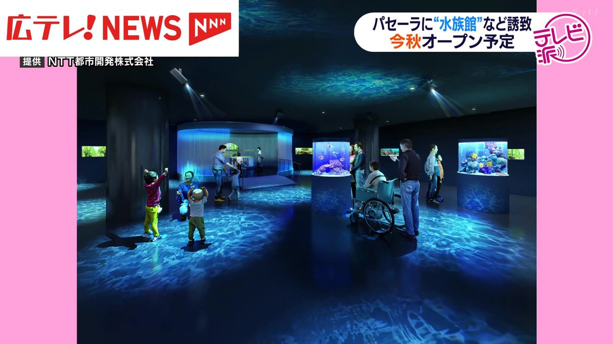 広島市中区の商業施設「パセーラ」に水族館誘致　２０２５年秋オープンを発表