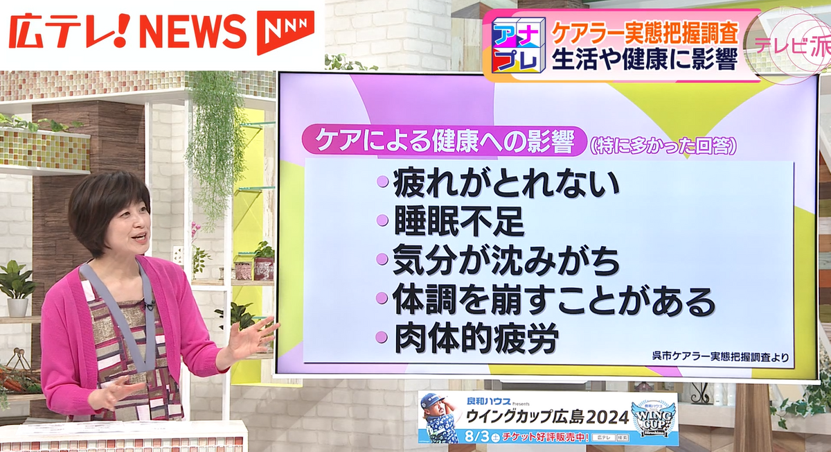 広島テレビ　馬場のぶえアナウンサー