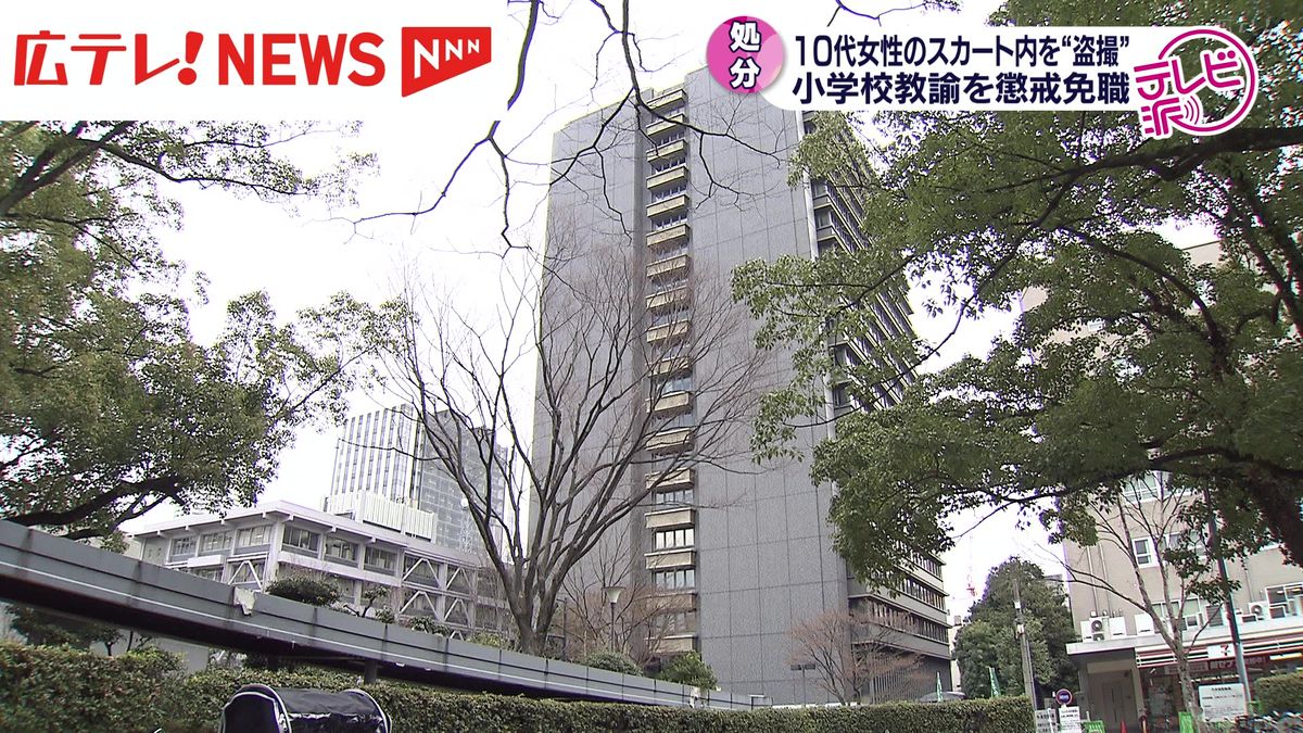 小学校　盗撮 広島県教委 教諭2人を懲戒免職 女性のスカートの中を盗撮や生徒にキス 今年度の懲戒処分は19件（2025年3月24日掲載）｜広テレ！NEWS NNN