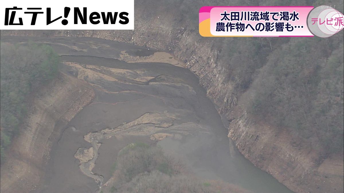 水不足　ダムの貯水率が例年を大きく下回る　広島県