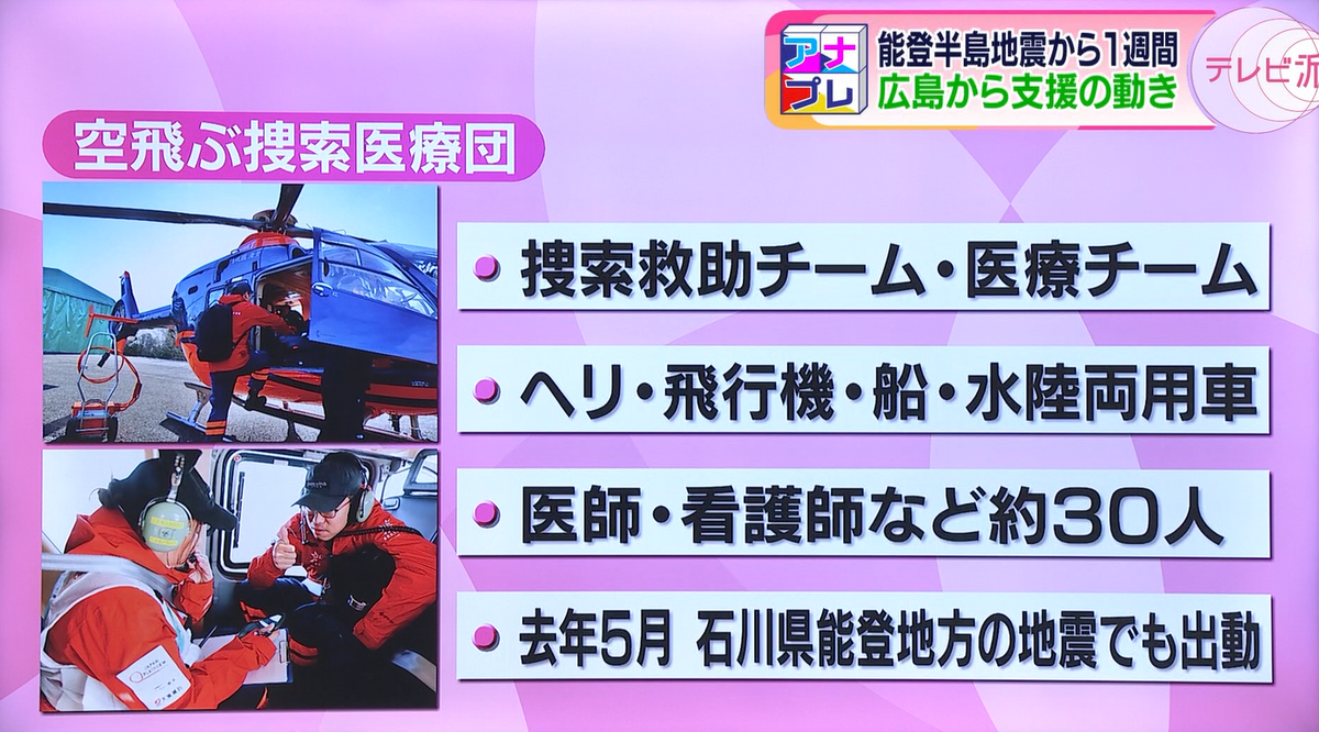 「空飛ぶ捜索医療団」について