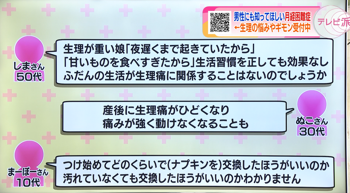 多くの女性が生理について悩みを抱えている…