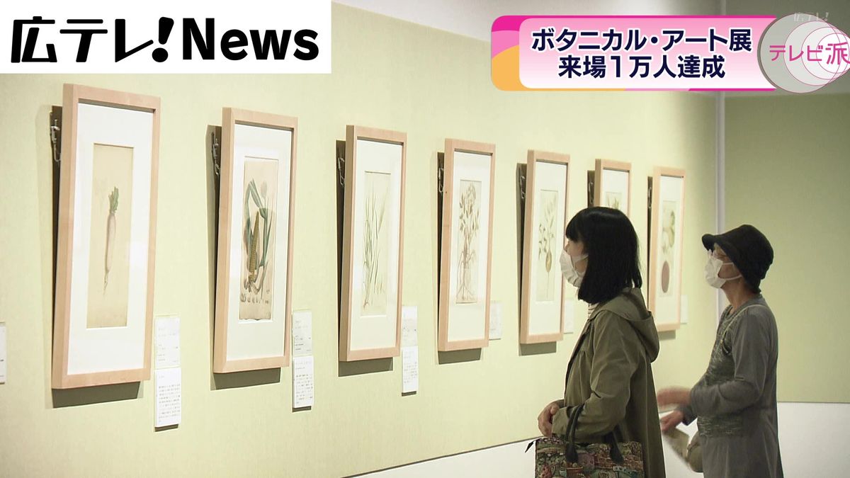 広島県立美術館「ボタニカル・アート」展の来場者1万人を超える