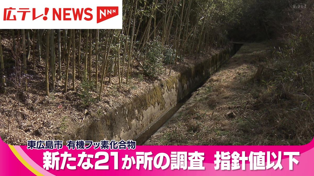 新たな２１か所の調査は「指針値以下」　東広島市が有機フッ素化合物調査結果を公表