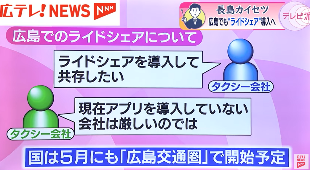 ライドシェアは広島で普及するのか…？