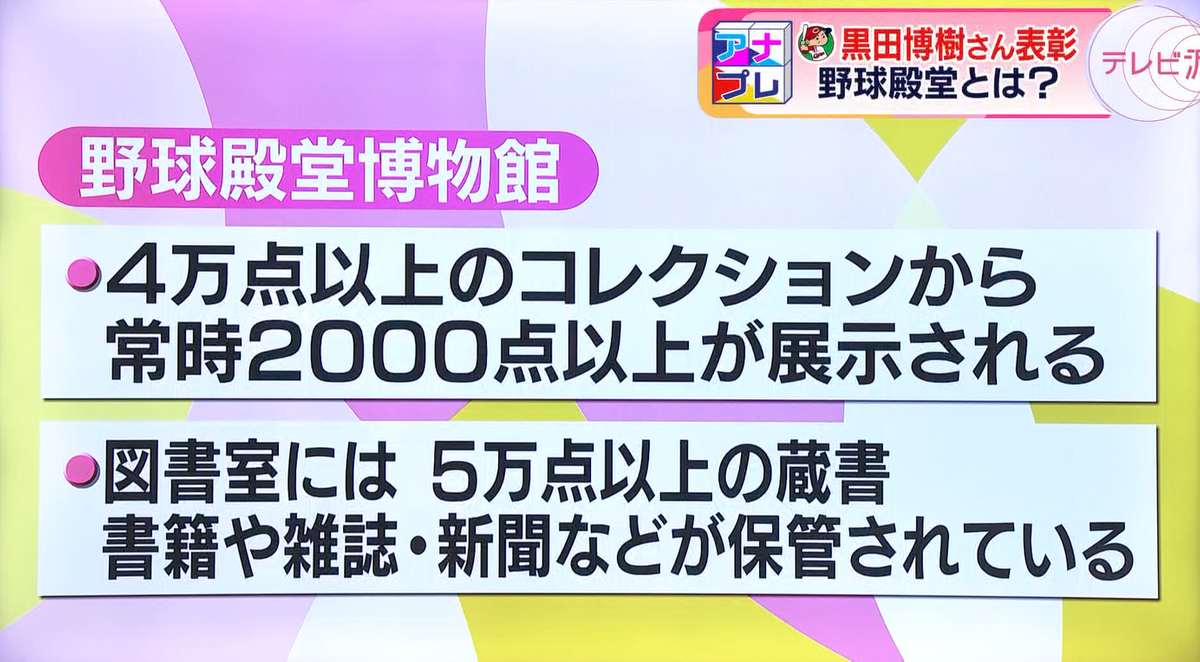 野球の歴史を学ぶことができる