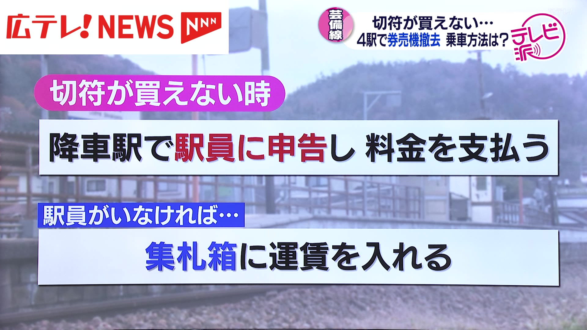 【新品未開封】駅カード　福塩線・芸備線 切符が買えない… JR芸備線の4駅で販売終了 どうやって乗車