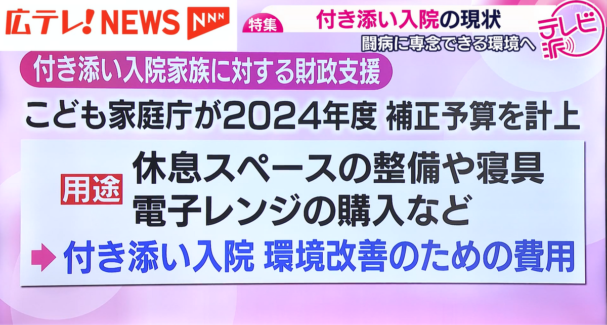 3ページ目 【特集】身体や家計に大きな負担も… 子どもの入院に付き添う