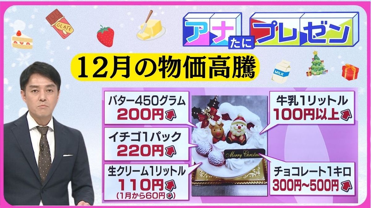 弁当が…クリスマスケーキが…　止まらない価格高騰に鳥インフルエンザが追い打ち　何がどのくらい値上がりするの！？【アナたにプレゼン・テレビ派】