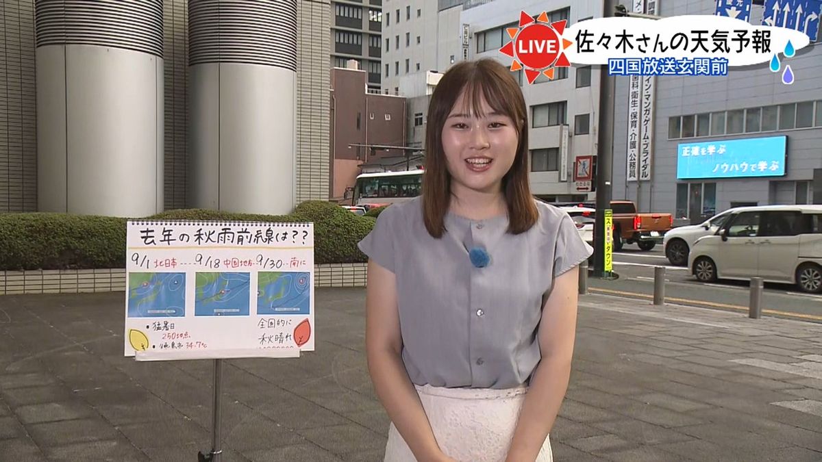 今の時期は「秋雨前線」の位置に注目 佐々木予報士が中継で解説【徳島 