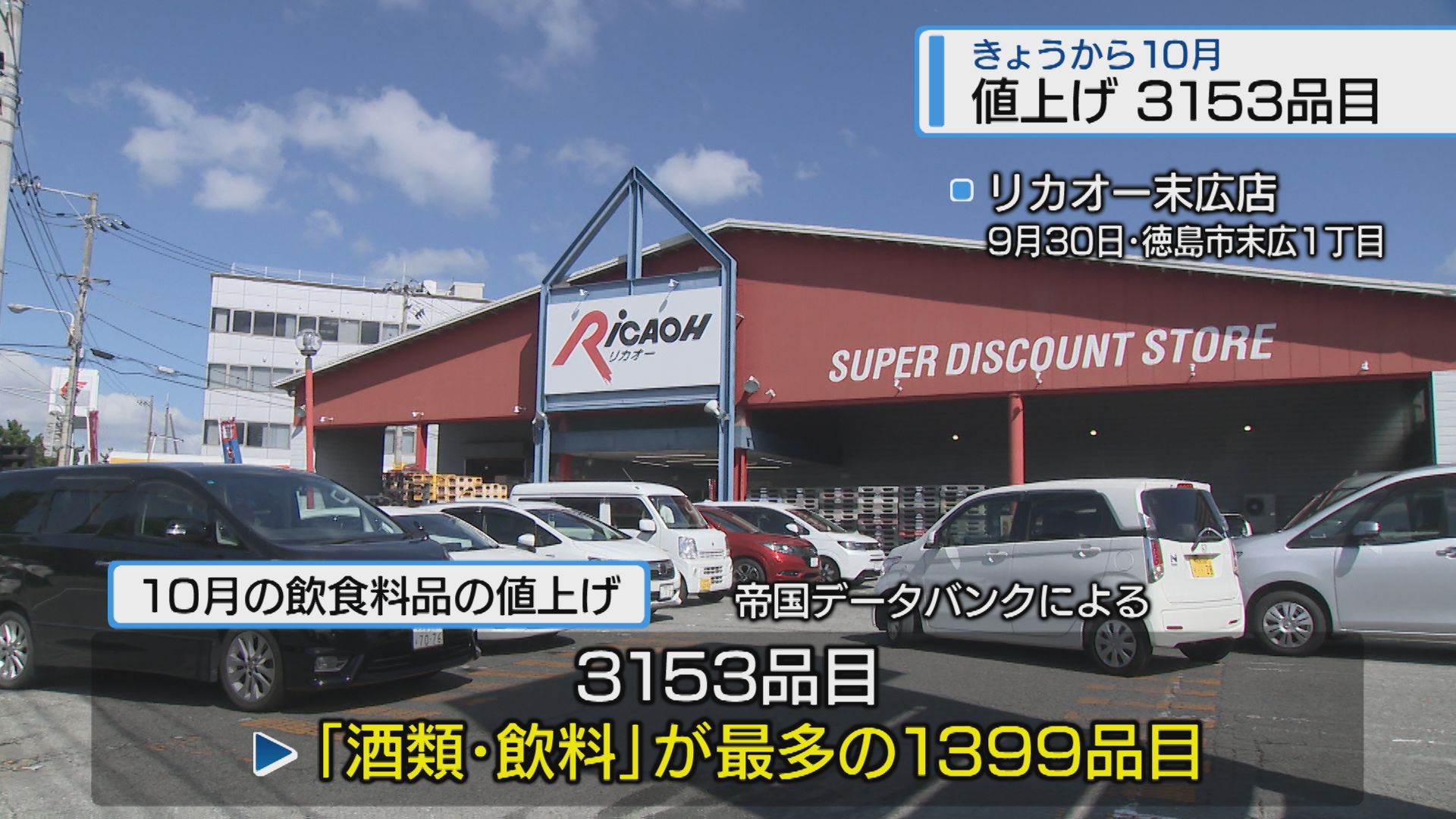 ついに発泡酒・第3のビールも… 10月から3153品目値上げ【徳島】（2026