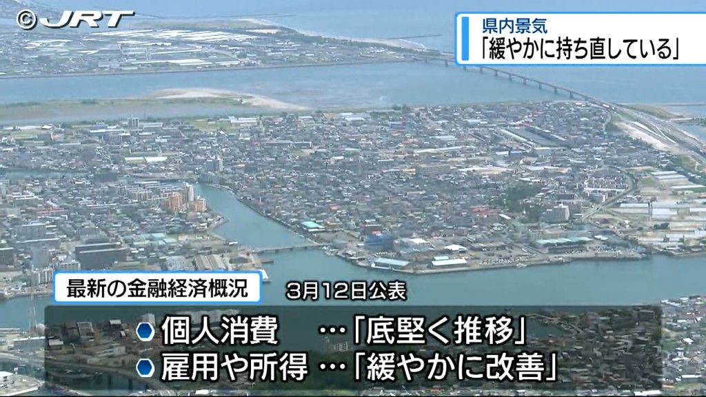 「景気は緩やかに持ち直し」県内の金融経済概況  9か月連続で判断据え置き【徳島】