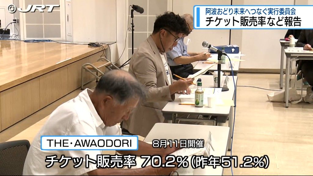 「阿波おどり未来へつなぐ実行委員会」阿波踊り後に初めて開かれチケット販売率や人出を報告【徳島】　