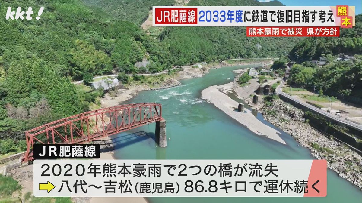 JR肥薩線は熊本豪雨で被災し運休が続く