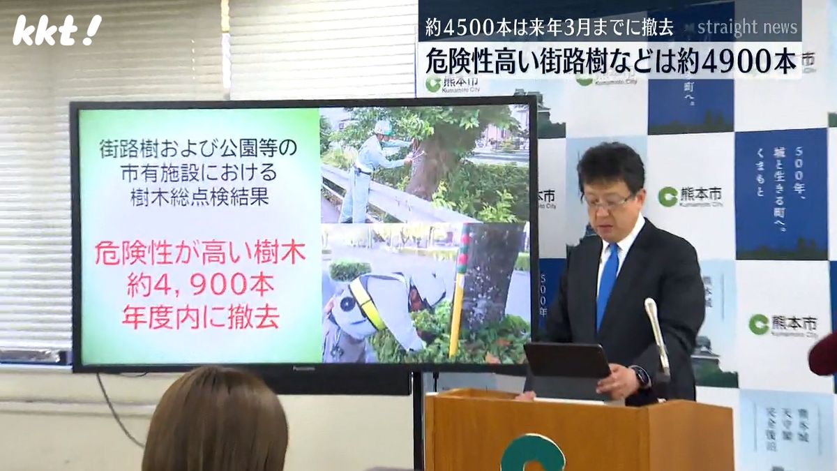 総点検の結果を発表する大西一史熊本市長