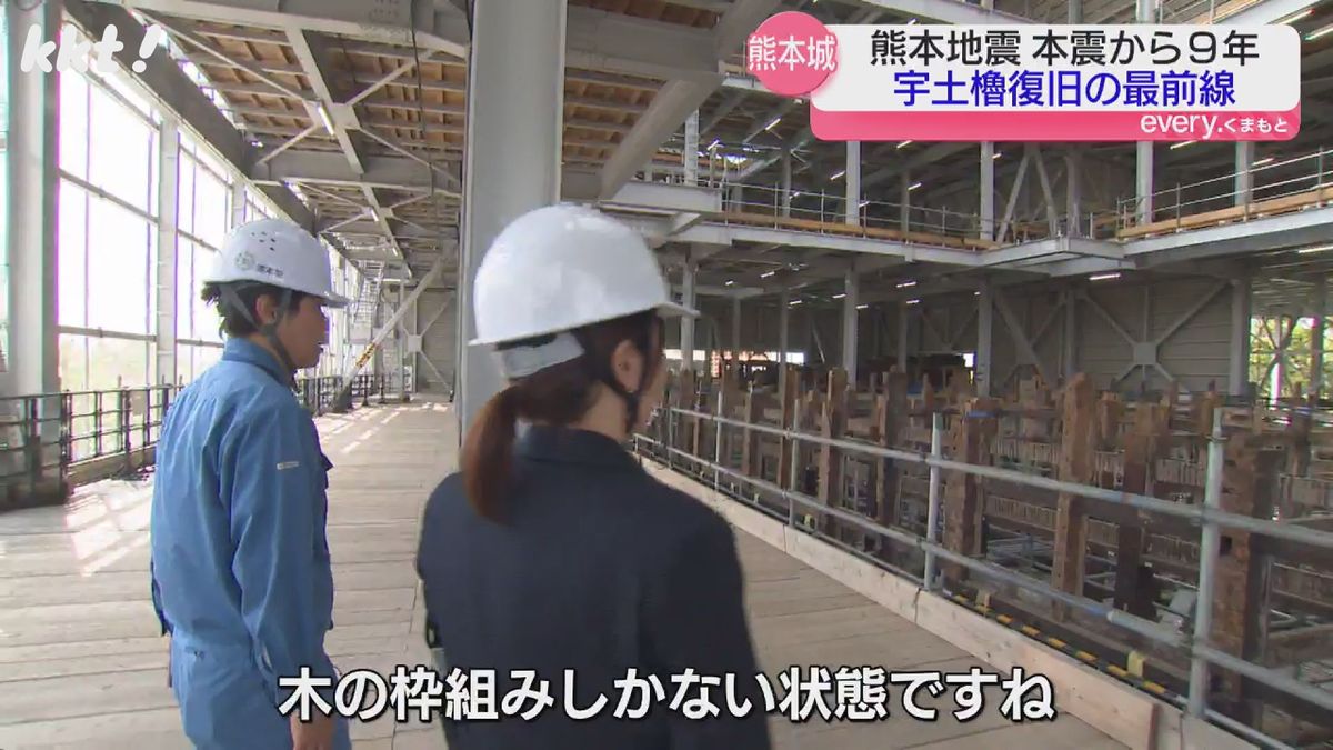 【内部に潜入】熊本地震で被災した熊本城宇土櫓 100年ぶりに解体して復旧作業