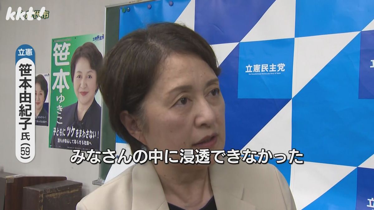 【衆院選】熊本4区で落選した笹本由紀子氏(立憲･新)の敗戦の弁