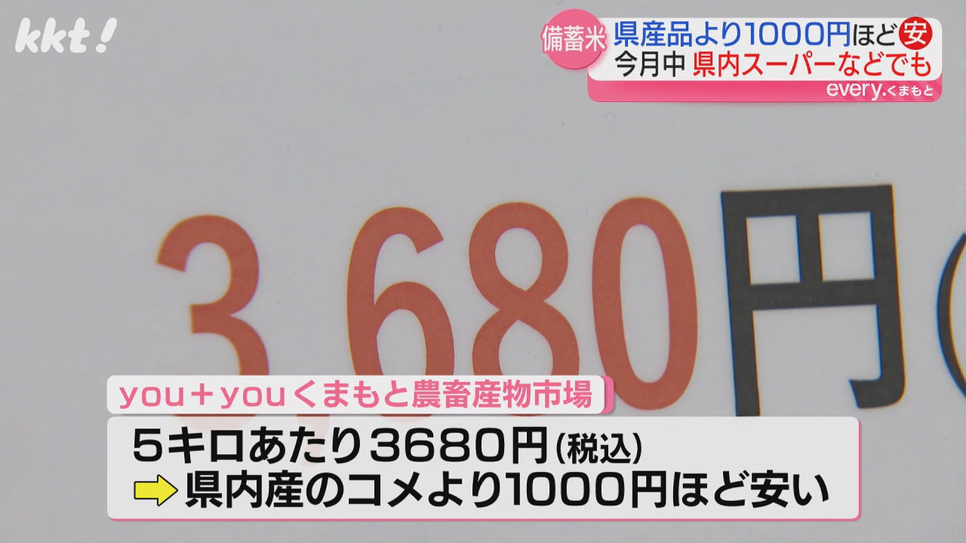 県産米より1000円安い」備蓄米の販売始まり売れ行きは「好調」（2025年