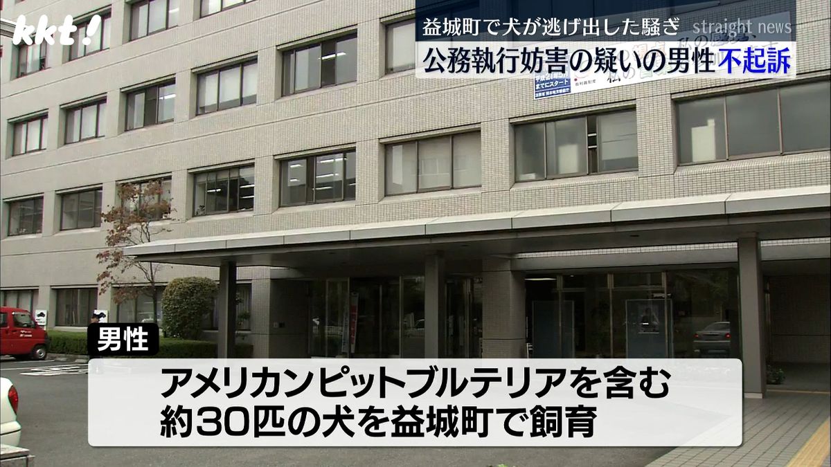 犬の放し飼いを注意され、パトカーを殴ったとして逮捕の男性(50代)不起訴　