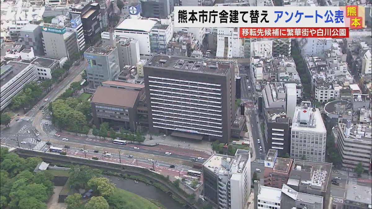 建て替え前提で協議が行われている熊本市庁舎