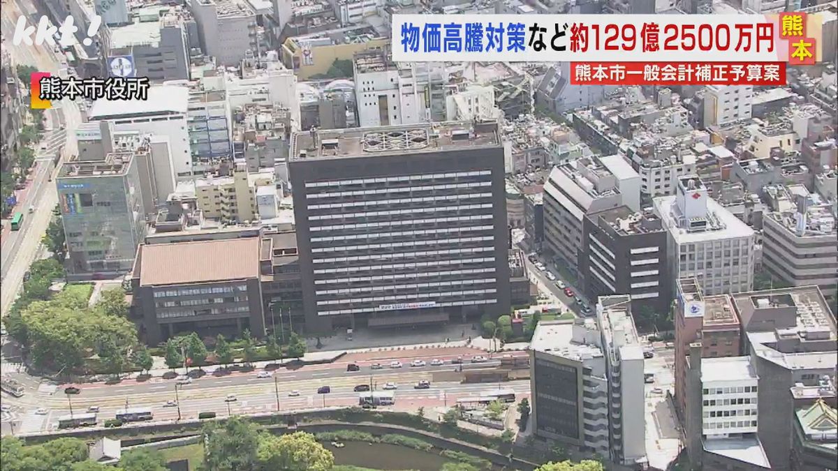 総額約130億円 熊本市の一般会計補正予算案 非課税世帯への給付金など盛り込む