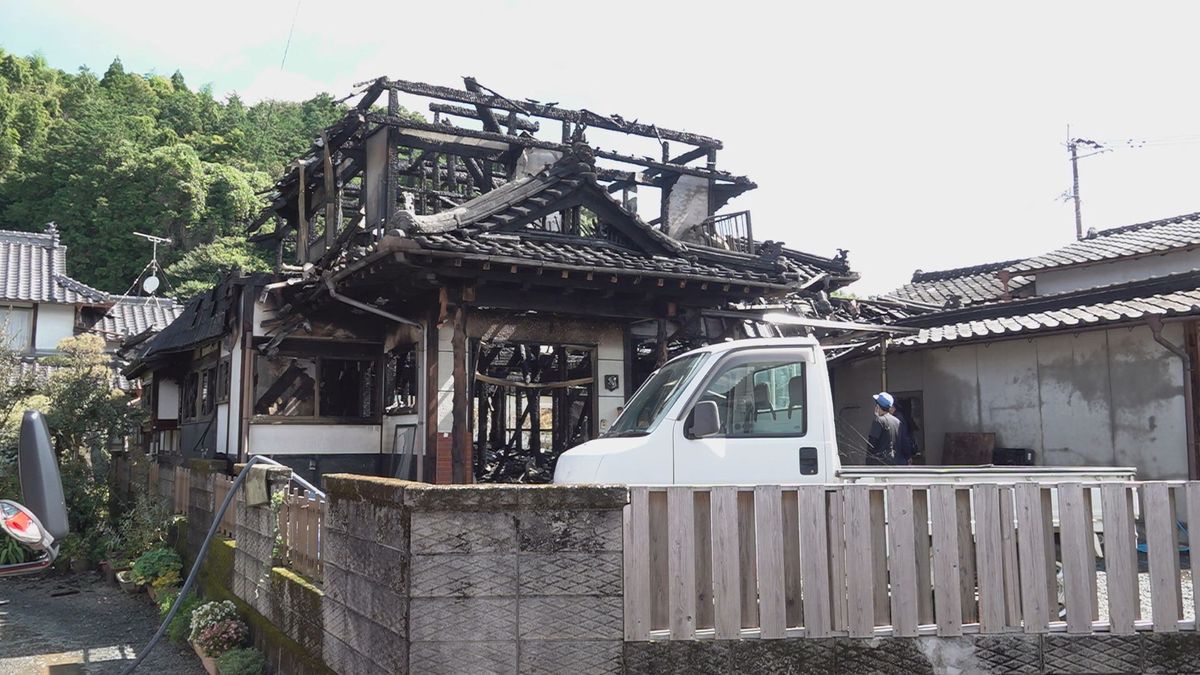 火事があった住宅(菊池市旭志麓)