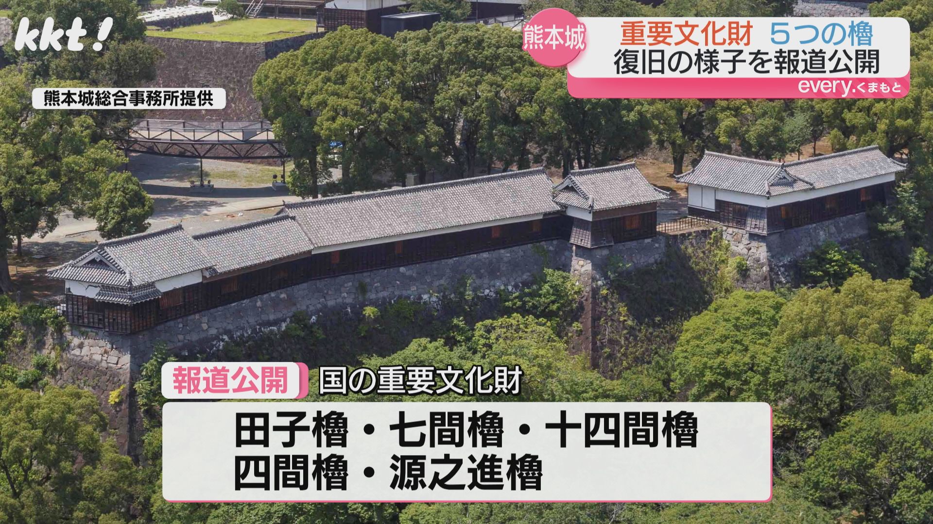 熊本城・田子櫓の工事が公開 2028年9月頃復旧完了へ（2025年10月29日