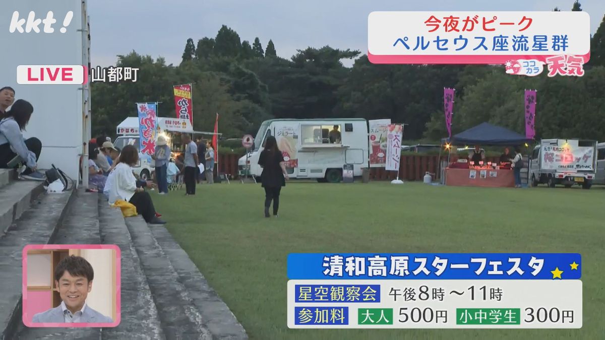 【北島茂のココカラ天気】8/12(月) 清和高原天文台（山都町）