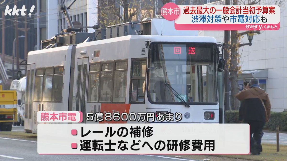 熊本市電の安全運行対策に5億8600万円あまり計上