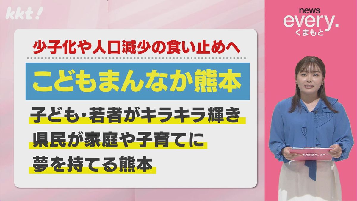 少子化・人口減少食い止めへ｢こどもまんなか熊本｣県が計画の基本方針