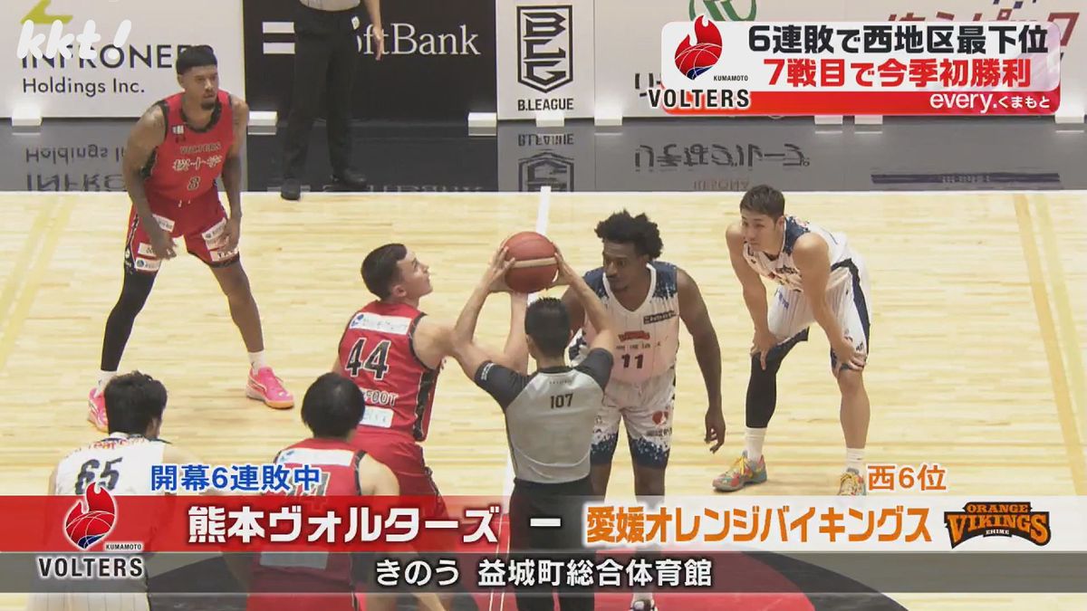 【試合動画】熊本ヴォルターズ開幕7戦目で初勝利 愛媛に95-83