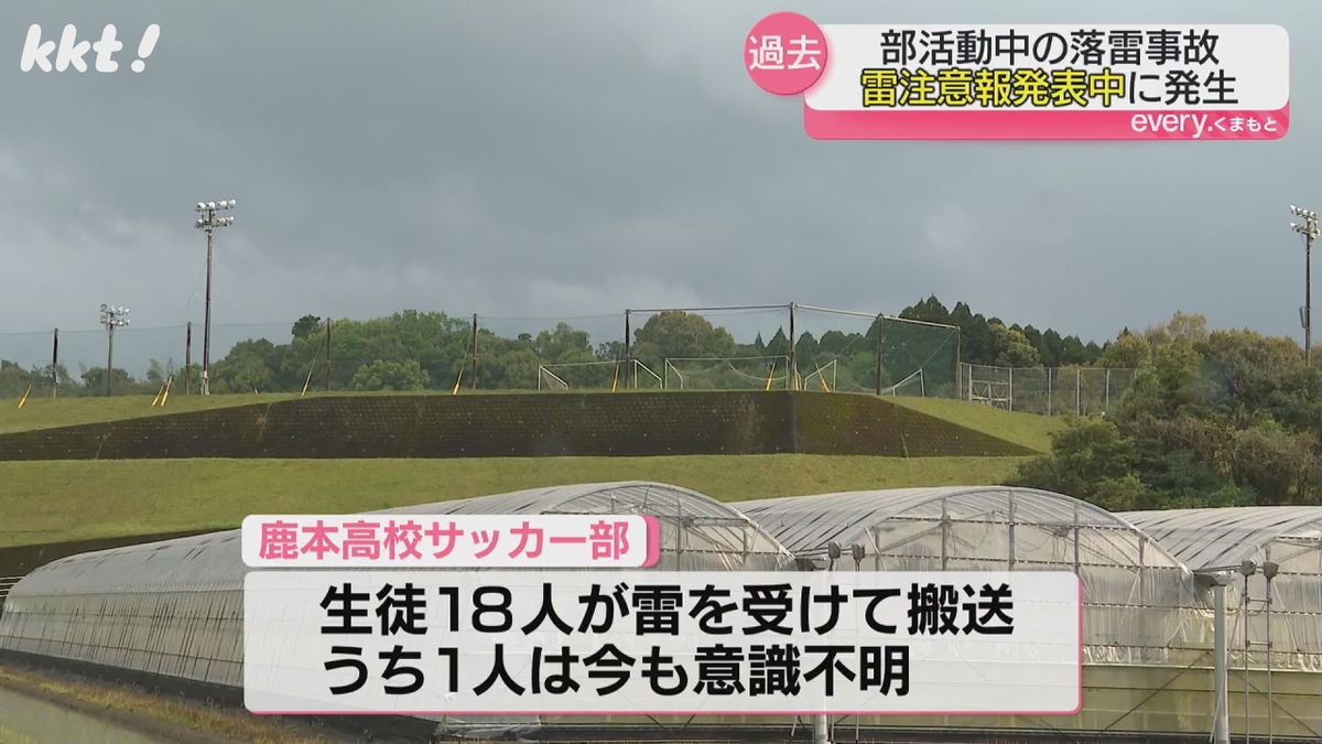 落雷は雷注意報発表中に発生