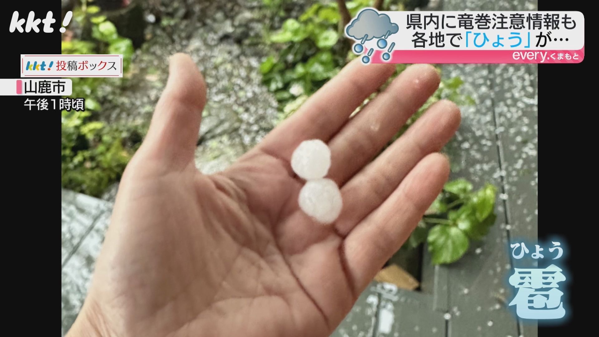 親株　冰雹　ぶつぶつ 沖縄各地で「ひょう」？ 空から降る氷の粒の目撃相次ぐ | 沖縄の