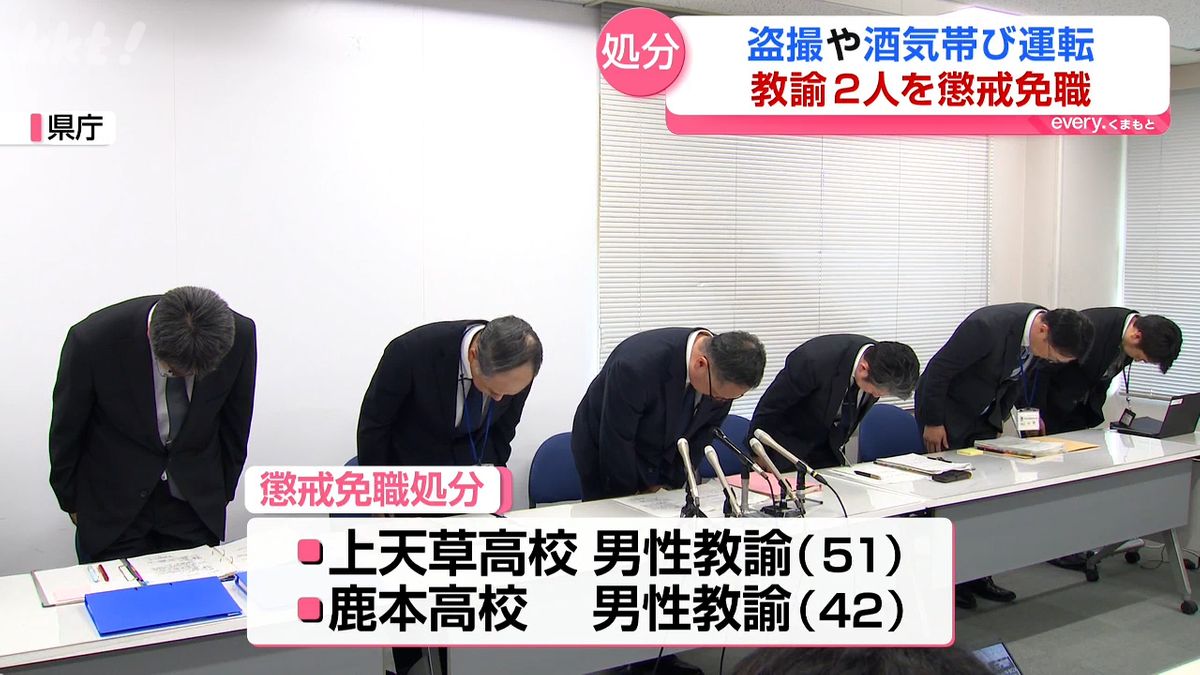 教職員がスカート内盗撮→学校のUSBに保存も 県教委と県職員の処分相次ぐ