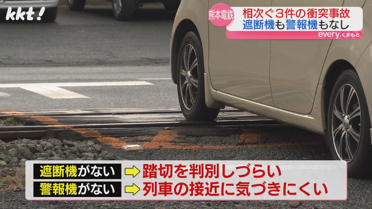 遮断機・警報機がないと危険が…