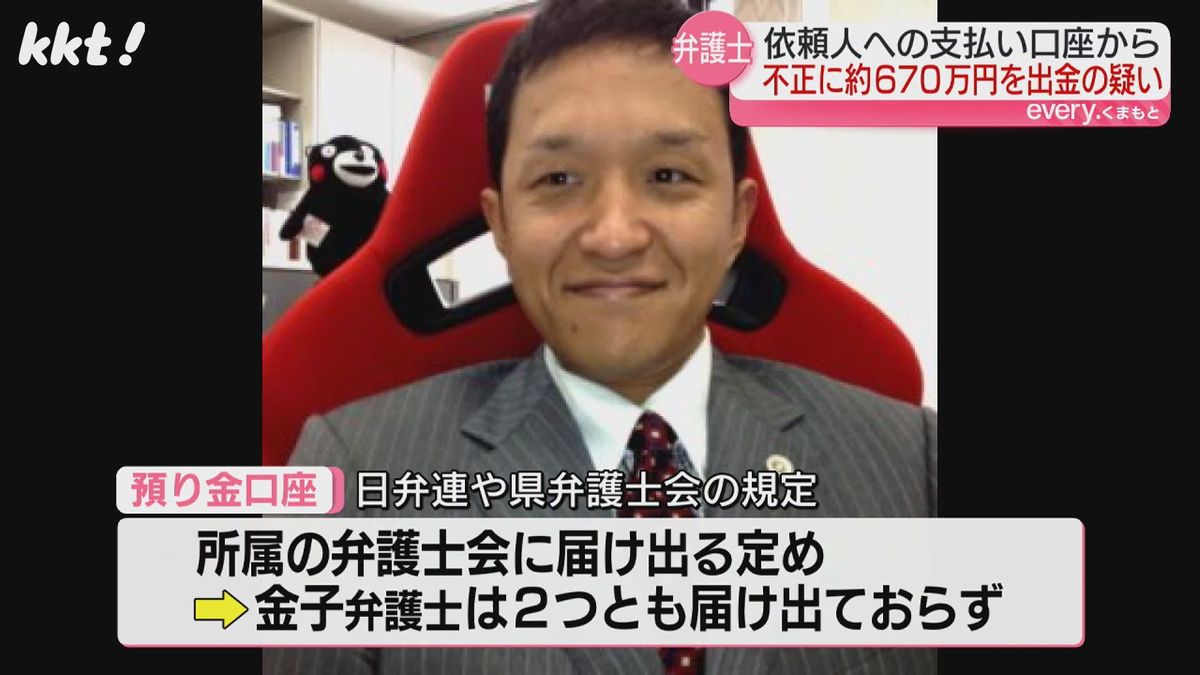 弁護士会の口座から約670万円不正出金の疑い 懲戒処分に向け調査開始