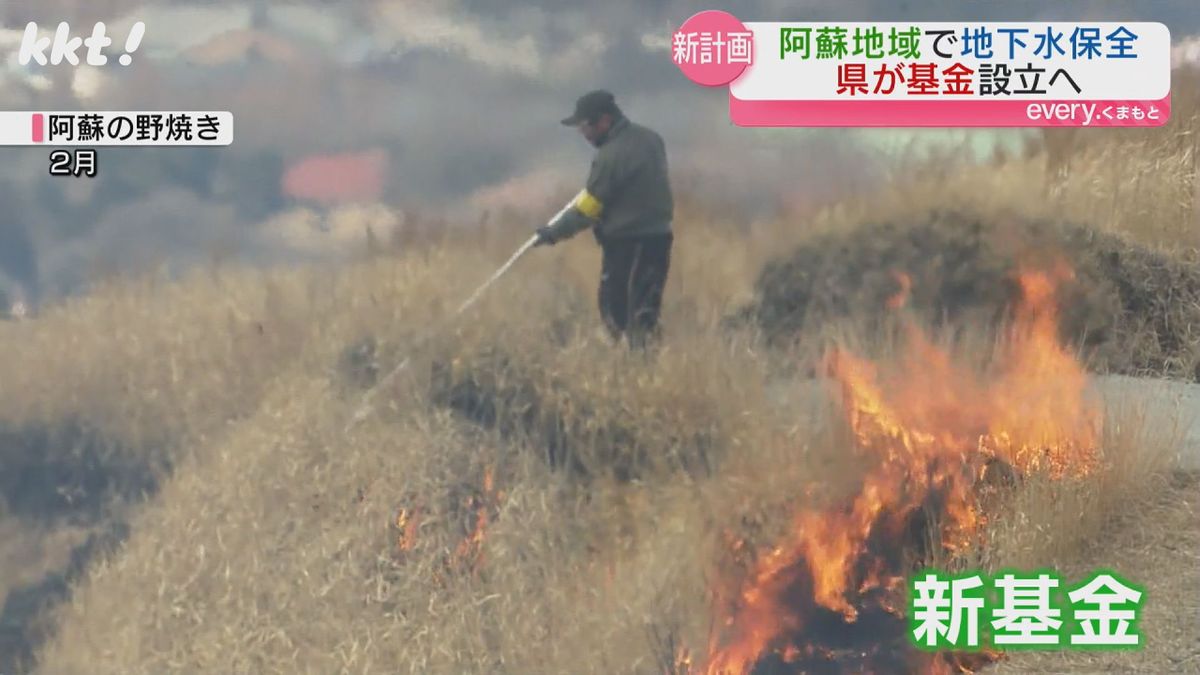 【九州の水がめ】阿蘇地域の地下水かん養 熊本県が基金を設立し支援する計画