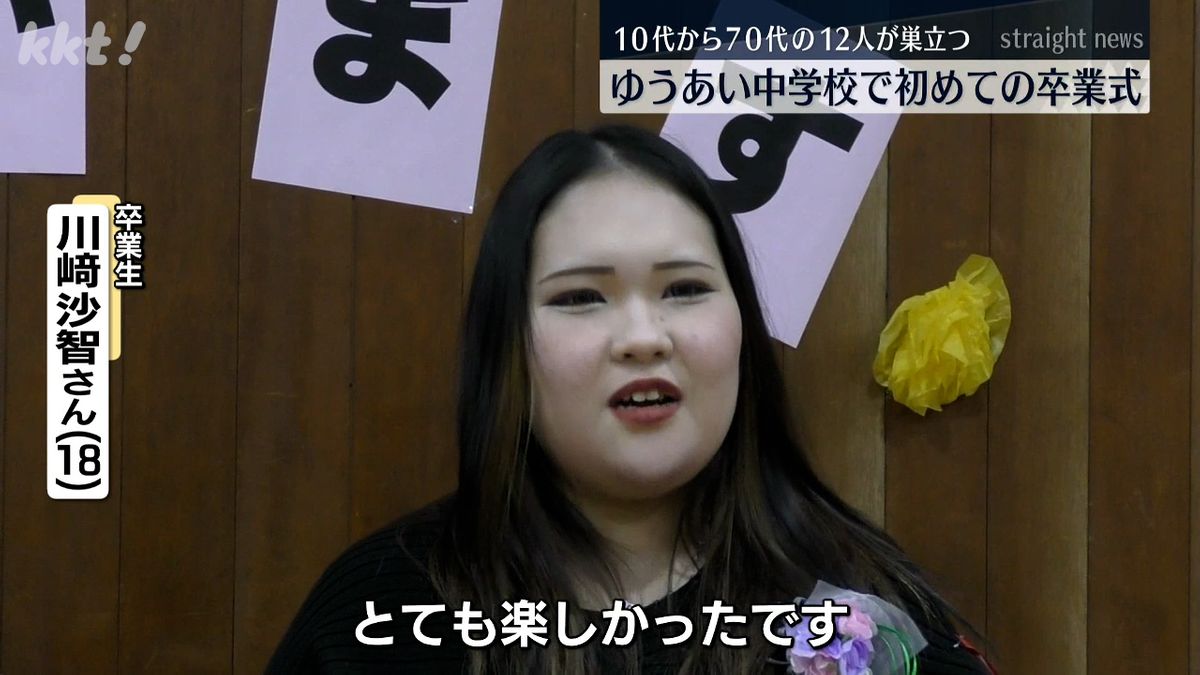 卒業生 川﨑沙智さん(18)