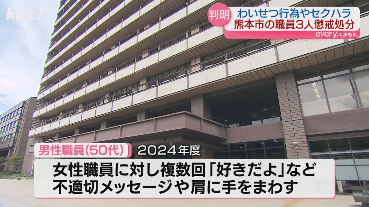 女性職員に不適切メッセージ